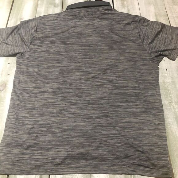 UNDER ARMOUR Polo Shirt Mens 3XL Gray Black Stretch Loose Heatgear - Picture 11 of 13